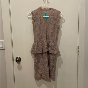 Brand New Nude Lace Dress  (M)